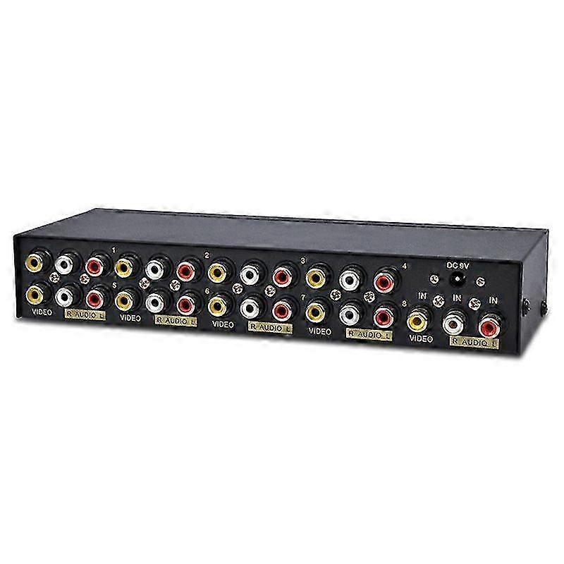 Metal 1 In 8 Out AV Splitter