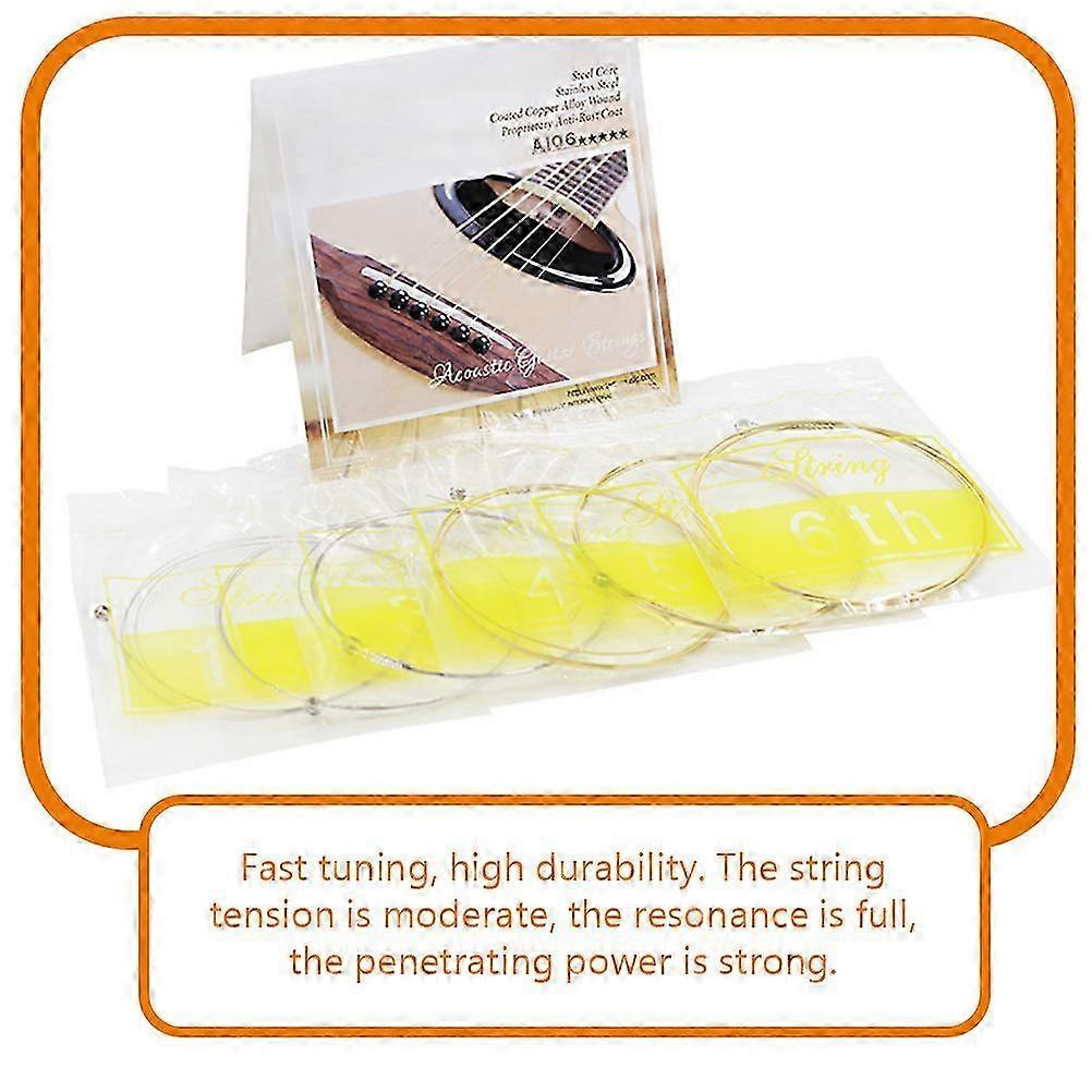 Durable Copper Alloy Folk Guitar Strings