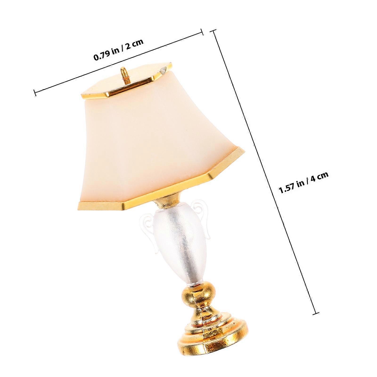 Delicate Mini Table Light Hexagon Model Lamp for Doll House