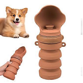 Leak Proof Foldable Portable Dog Water Bottle for Hiking and Outdoor Walking, Large Capacity Orange C