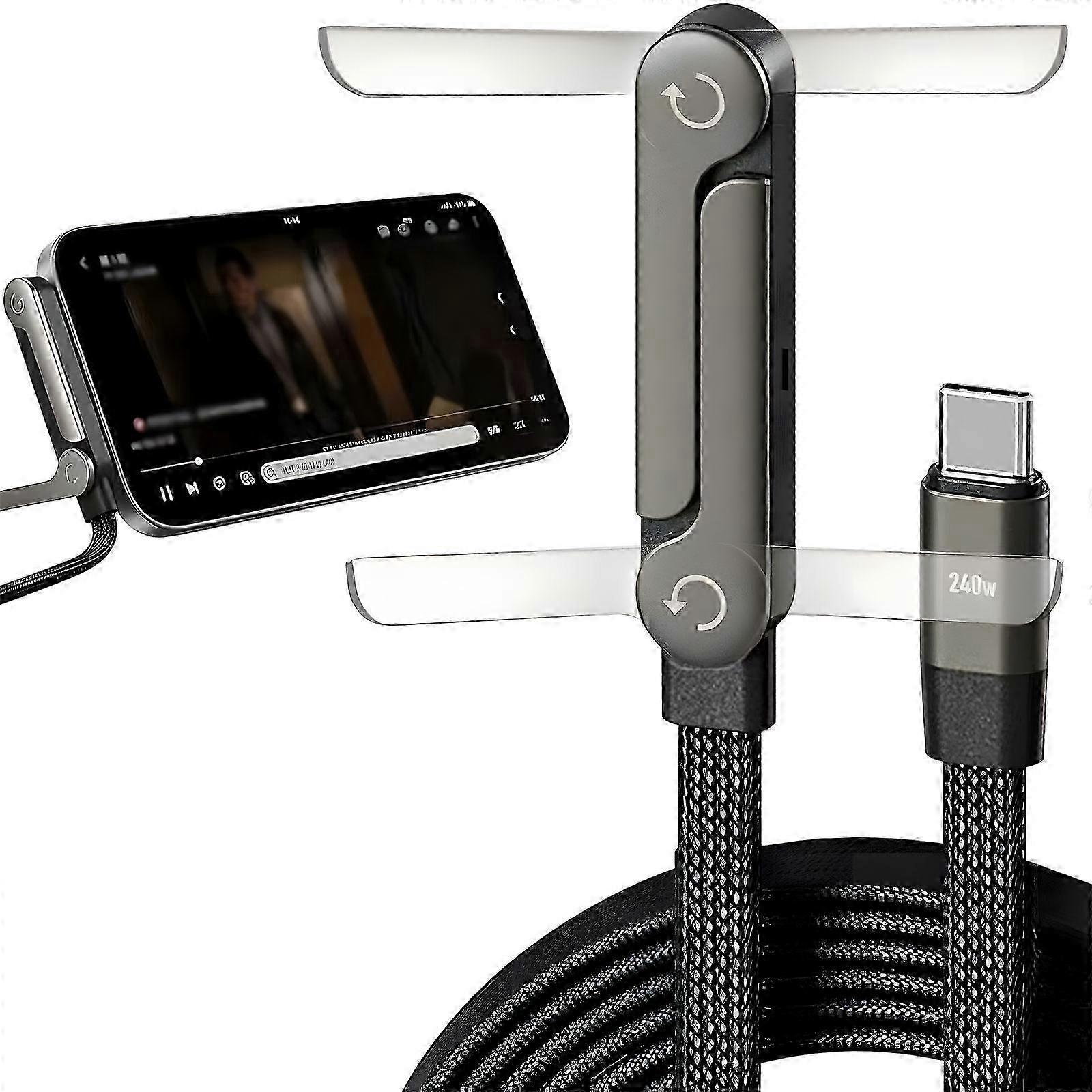 240W Foldable Stand USB C Cable Portable