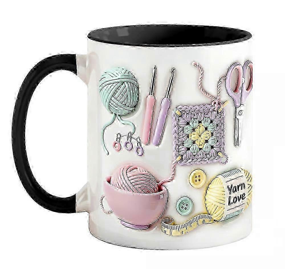 Handgrip Knitting Artist Mug