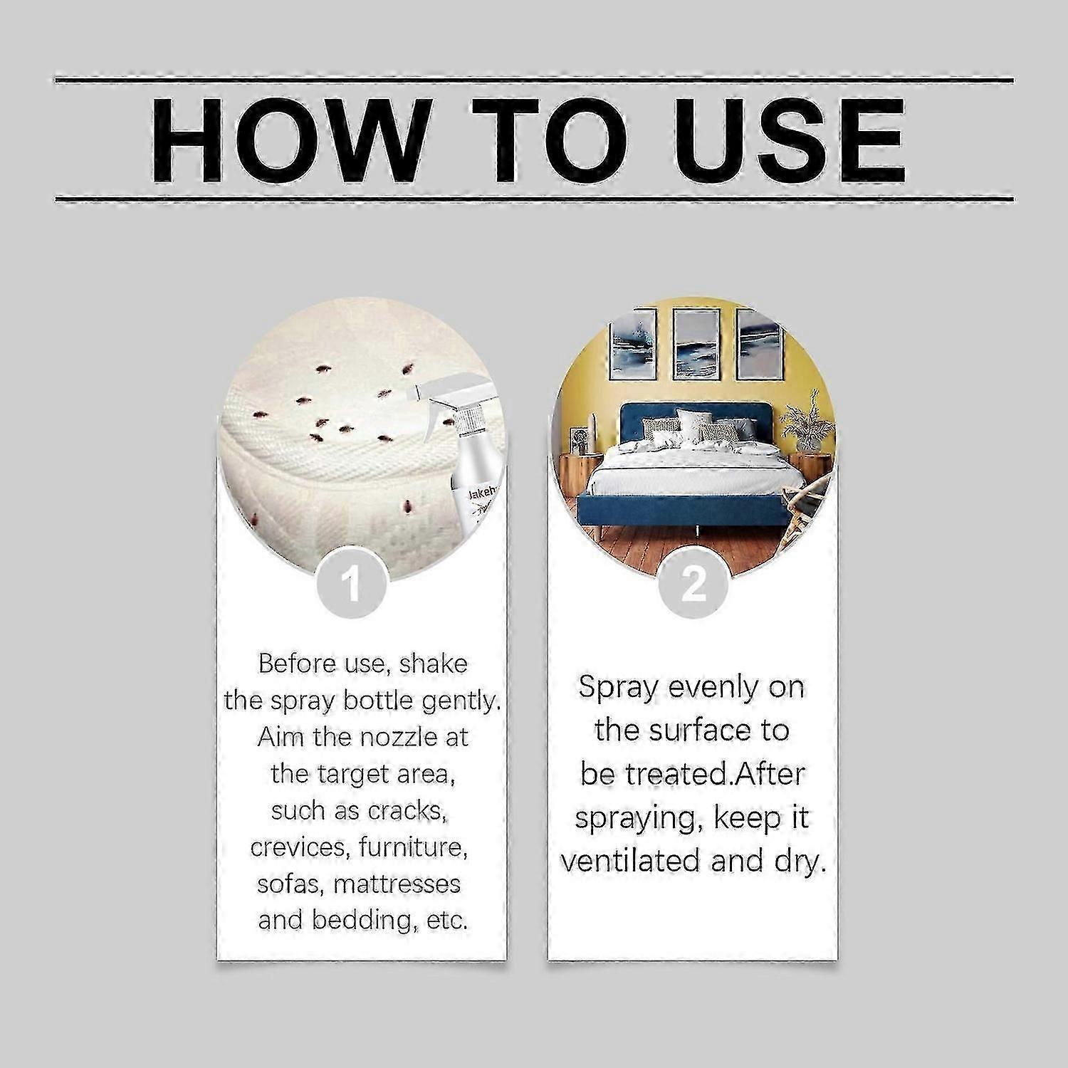 Bedbug Killing Spray Kils bed bugs eggs Prevent Fleas And Bed Bug Bites