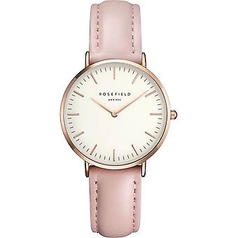 Rosefield tribeca reloj para Mujer Analógico de Cuarzo con brazalete de Piel de vaca TWPR-T58