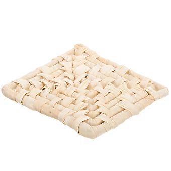 Parrot Toy Bird Toy for Balance Training Beige Corn Husk Perch