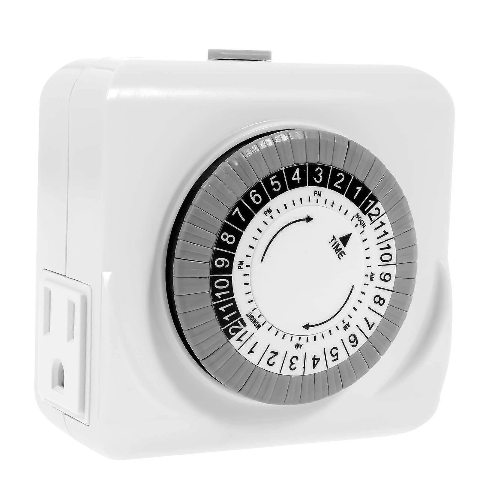 Mechanical 24H Timer With 2 Outlets