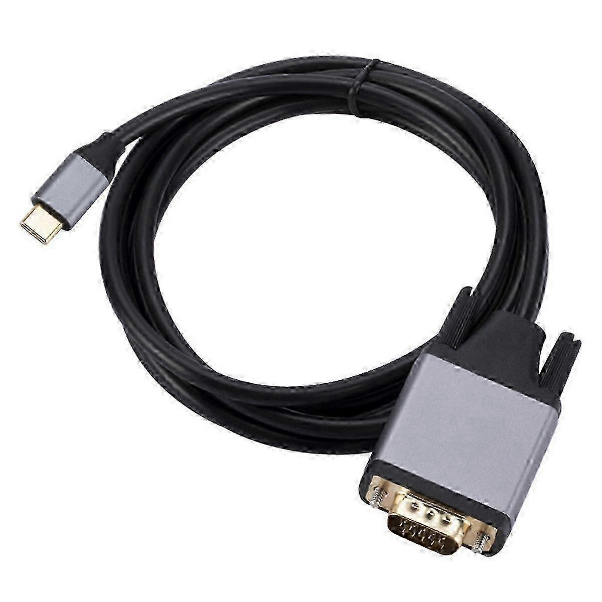 Aluminium USB C VGA Cable 1.8M