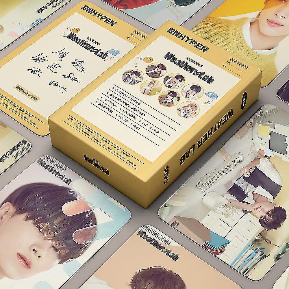Lanbena Enhypen 55pcs Ggu Lomo Card Holder/kpop New Album Size: Problem Enhypen Fan Photo Card