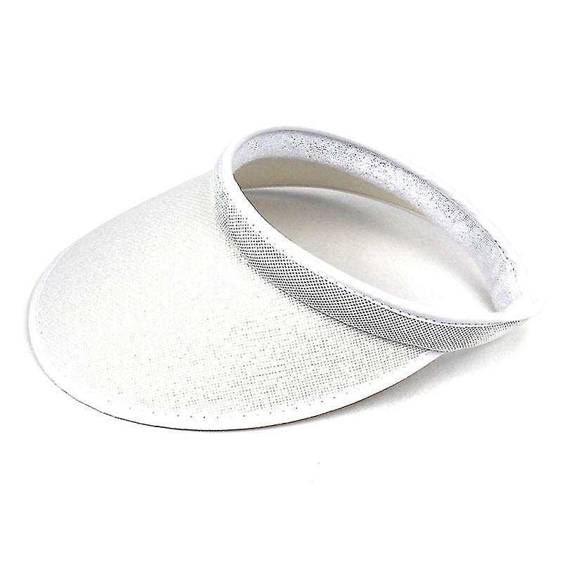 Summer Breathable Straw Sun Hats Topless Empty Sun Visor Cap Hat Ladies Adjustable Nature Straw Topless Beach Trip Cap