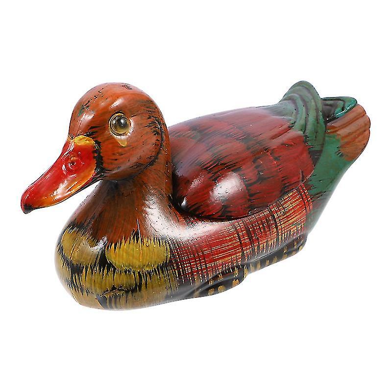 20X8cm Sculptures & Statues Lovely Duck Decoration Resin Duck Ornament Tabletop Duck Orn