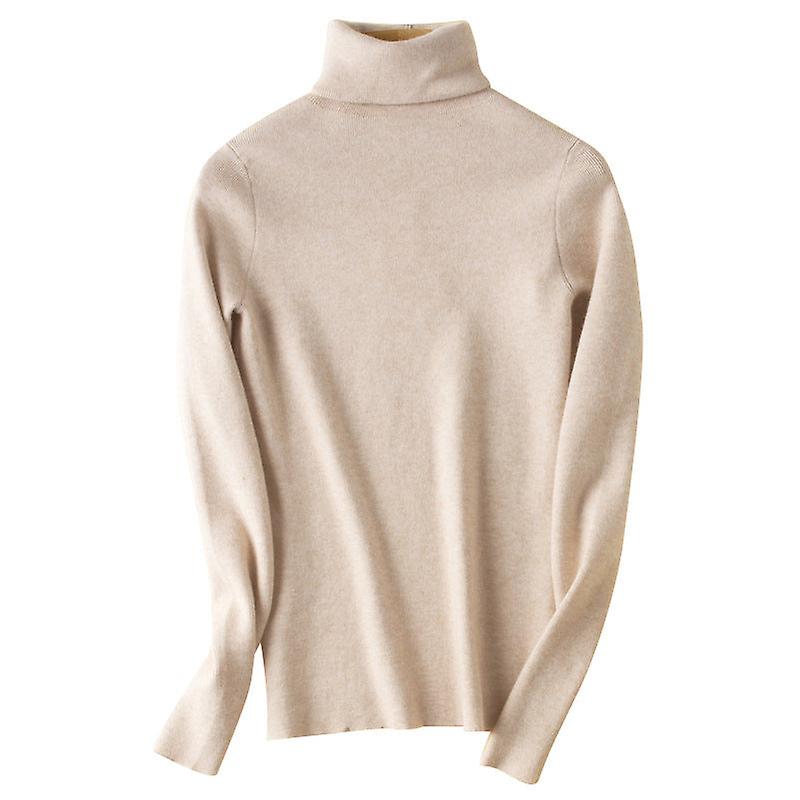 Turtleneck genser dame høst og vinter Skinny Inner Match Pullover genser 2023 Sunken Stripe All-match Bottoming Shirt