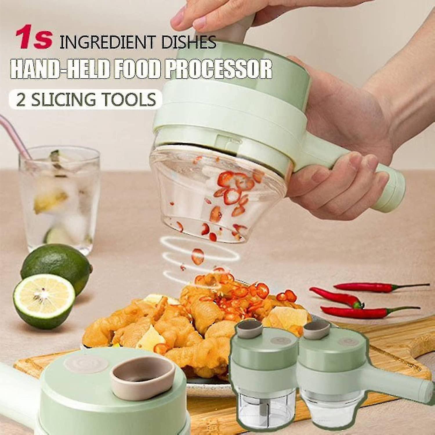 4 In 1 Portable Electric Vetable Cordless Kit Food Blender