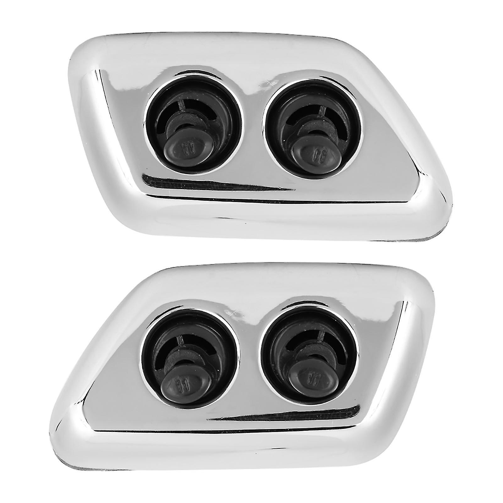 Buse Lave-glace Pour Chrysler 300C, Jeep, Dodge - Lot De 2 Pièces - Plastique Noir Avec Joints - Ajustable