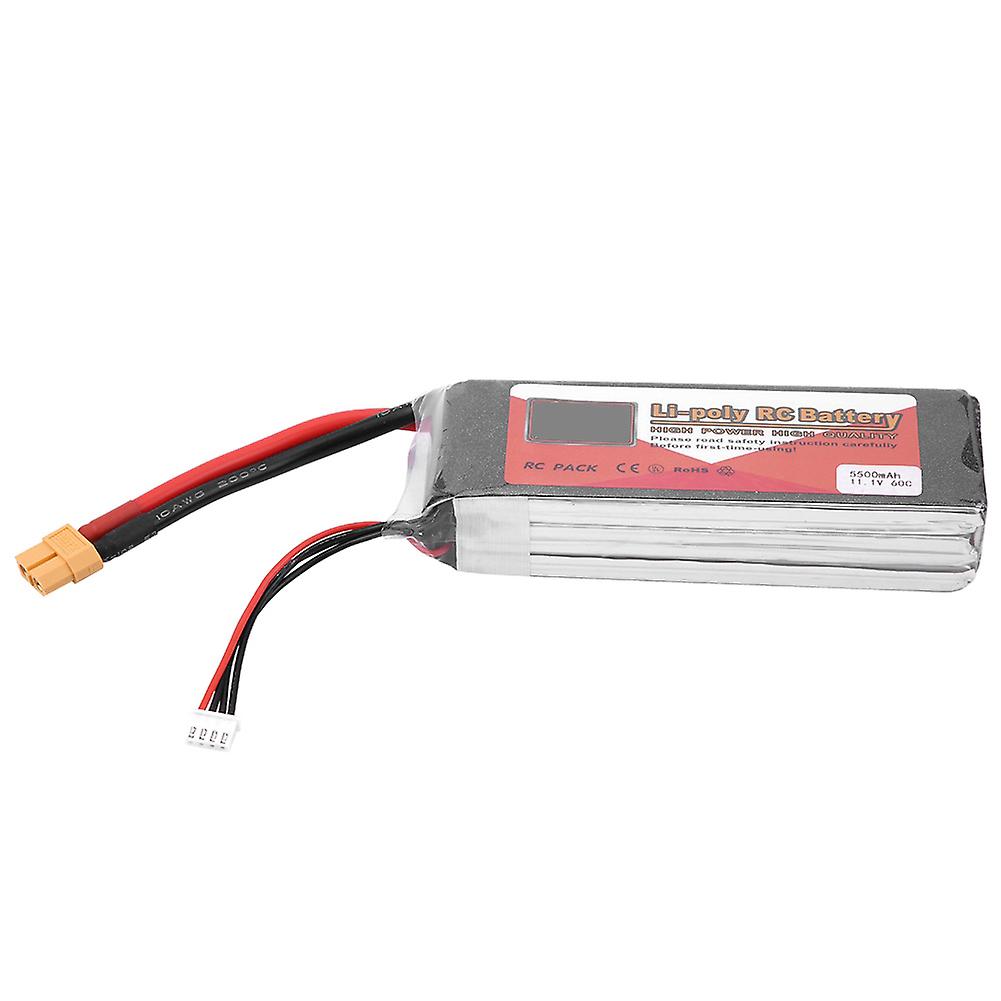ZOP POWER 3S 11.1V 5500mAh 60C επαναφορτιζόμενη μπαταρία LiPo με το βούλωμα XT60 (5500mAh 60C)