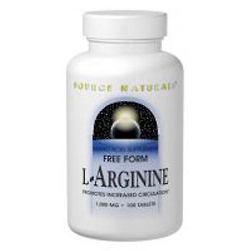 Source Naturals L-arginine,1000 mg ,100 Tabs (Pack of 2)