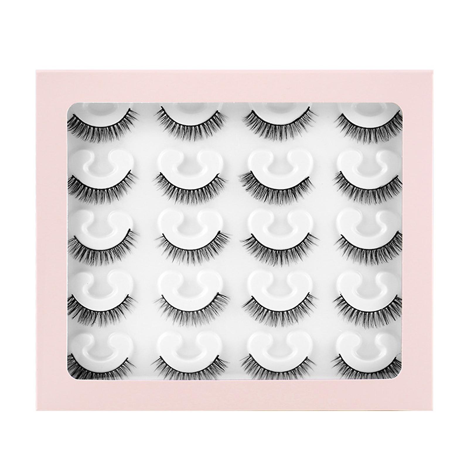 10 Pairs Simulation False Eyelashes Multilayered Bushy Curling Up Lashes