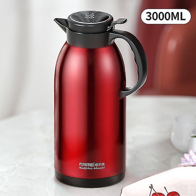 2l/3l μεγάλης χωρητικότητας θερμομονωτικό δοχείο φορητές φιάλες κενού τσαγιού καφέ καφέ 18/8 έξυπνο thermos bot από ανοξείδωτο χάλυβα