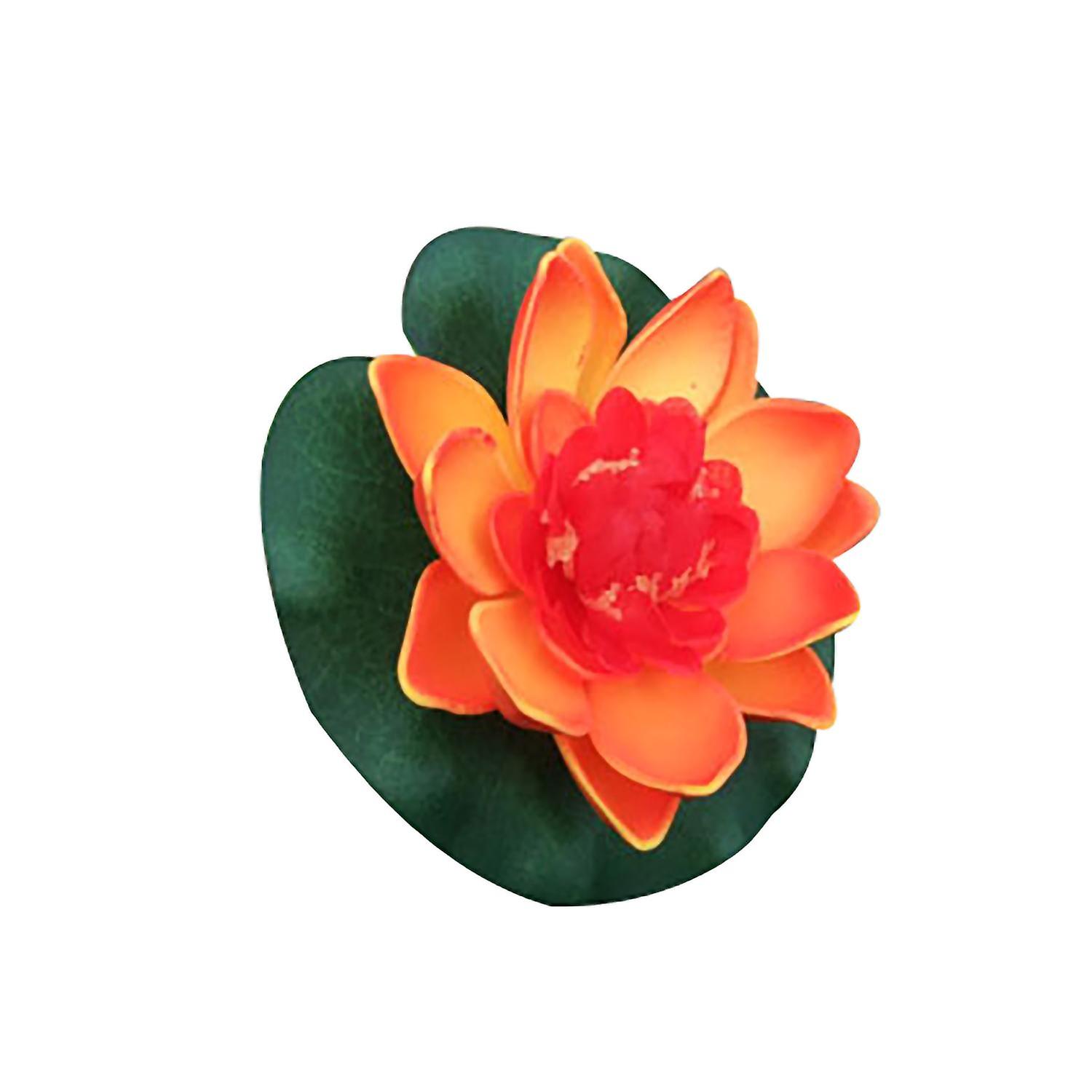 ZHOUBA 1Pc Simulation Lotus Flower Mini Artificial Pond DIY Home Fish Tank Decoration