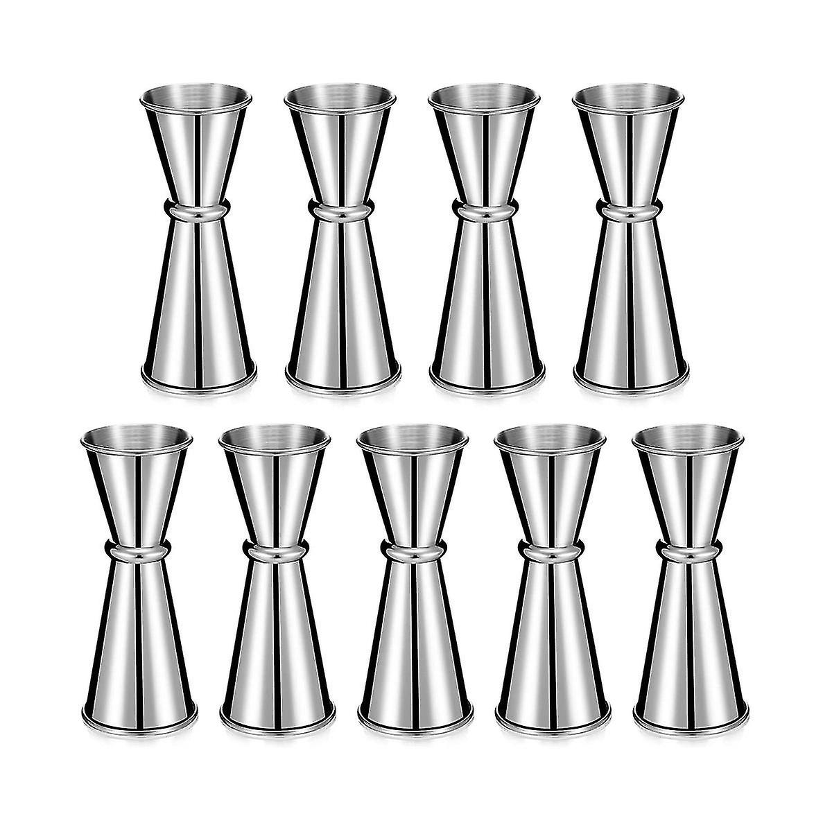 9 Stück Jigger für Bartending Jigger 2 1, 304 Edelstahl Schnapsglas Messbecher Shot Measu