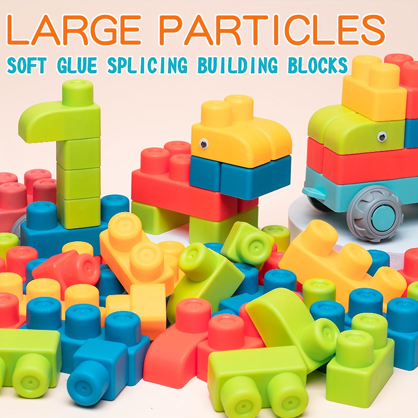 Puzzle Assembled Soft Rubber Block Large Particle Toys