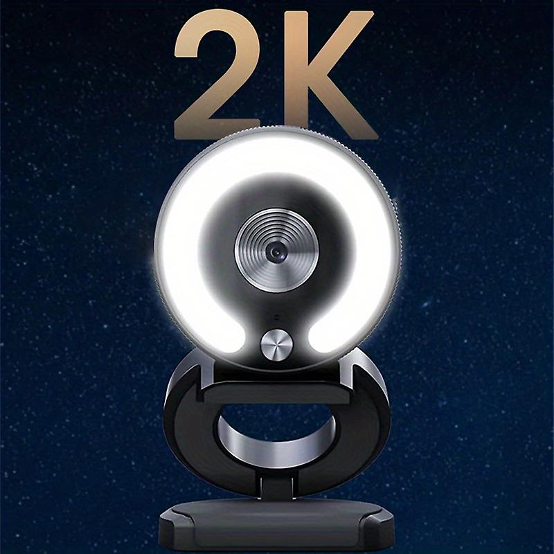Upgrade Your Video Calls With This 4k Webcam - Full Hd 2k Mini Camera With Fill Light & Microphone!
