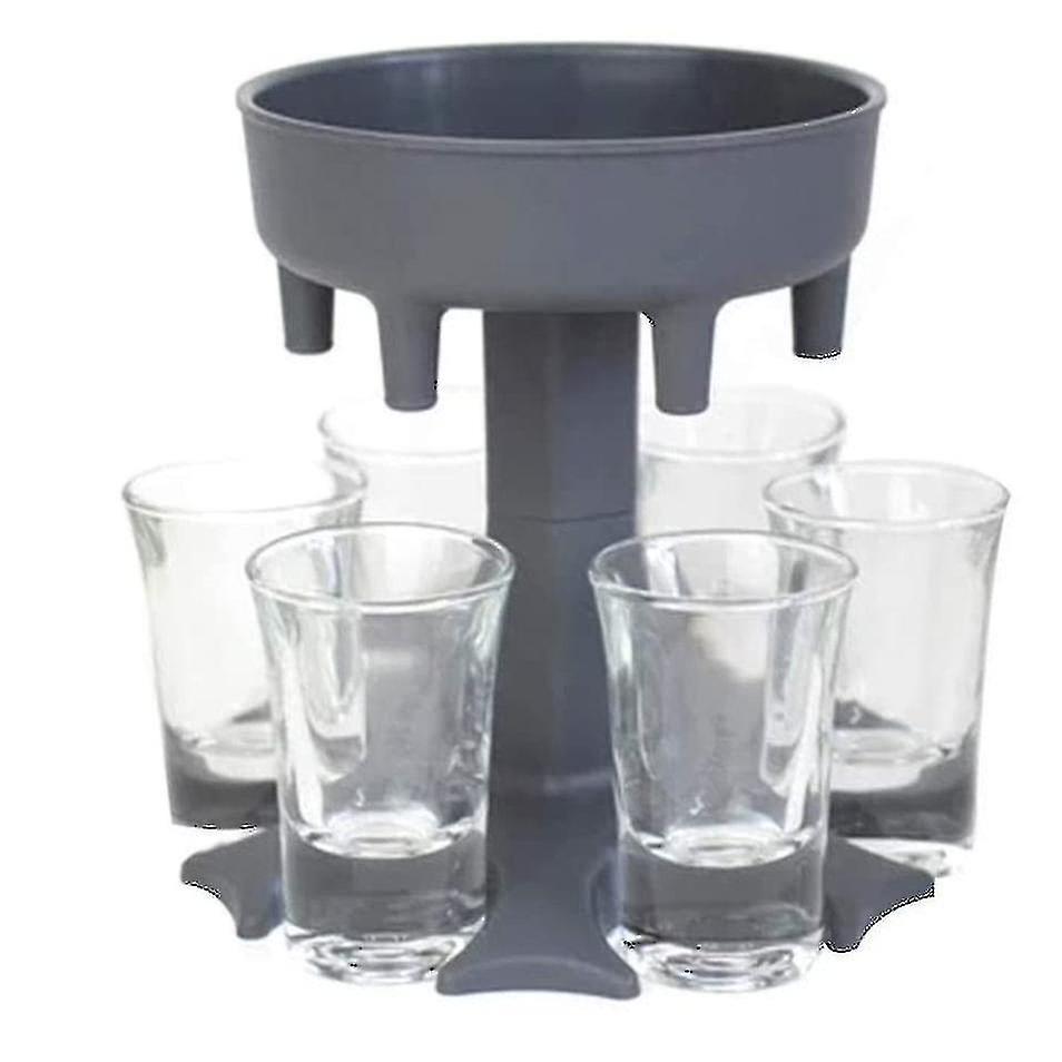 6 Shot Glass Dispenser Wine Holder Holder Beer Separator Bar Party Accessory