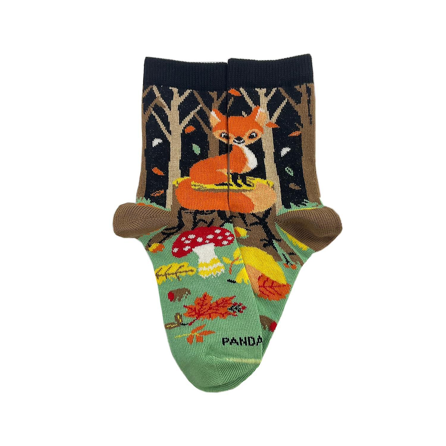 Fox in the Woods Socks from the Sock Panda (Ages 3-7)