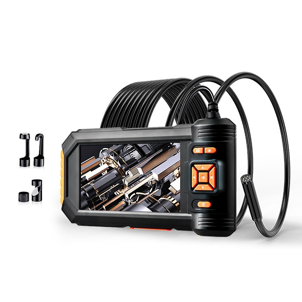 1080P High Definition Digital Industrial Endoscope Camera 8mm Waterproof Drain Snake Camera 5 inch Automotive Borescope