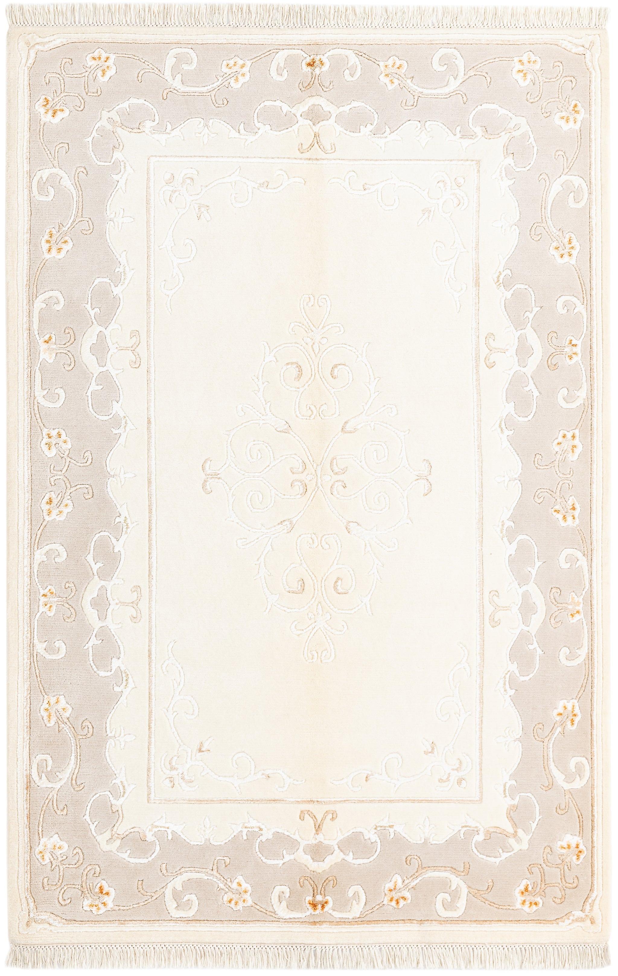 Hadorn Darya-Indian 127x191 with Beige Handloom India Rug