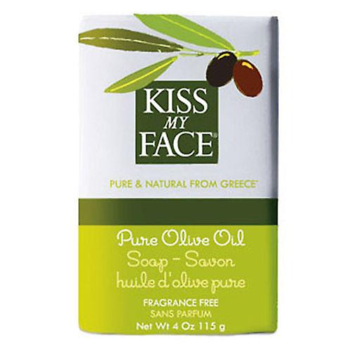 Kiss My Face Bar Soap, Pure Olive Oil, 4 Oz (Pack of 6)