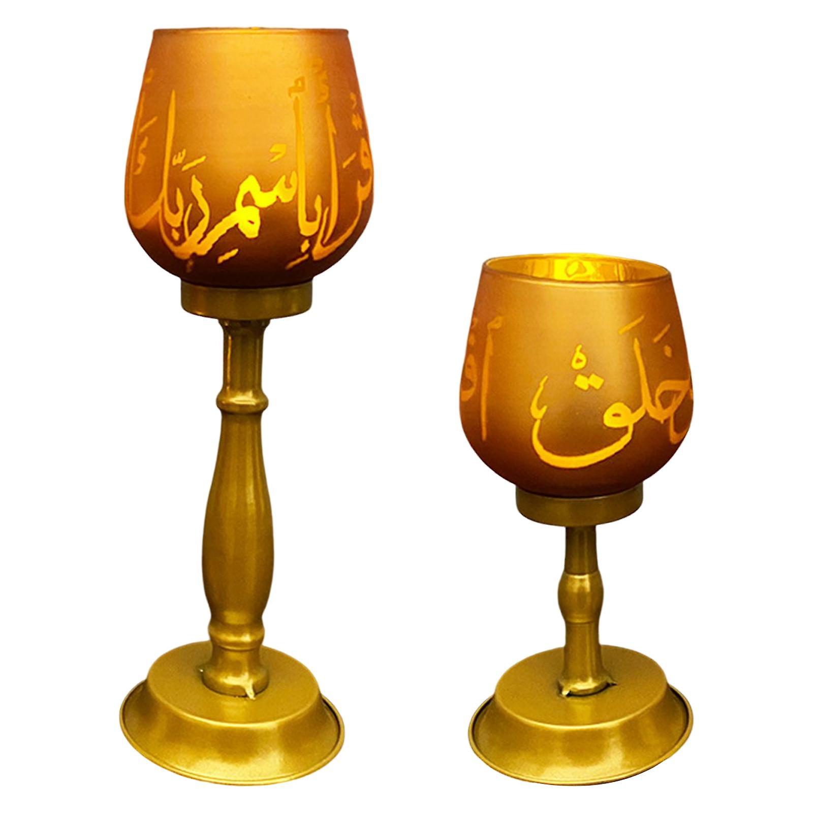 رمضان زجاج Tealight حاملي للاحتفال بالذكرى السنوية للمنزل
