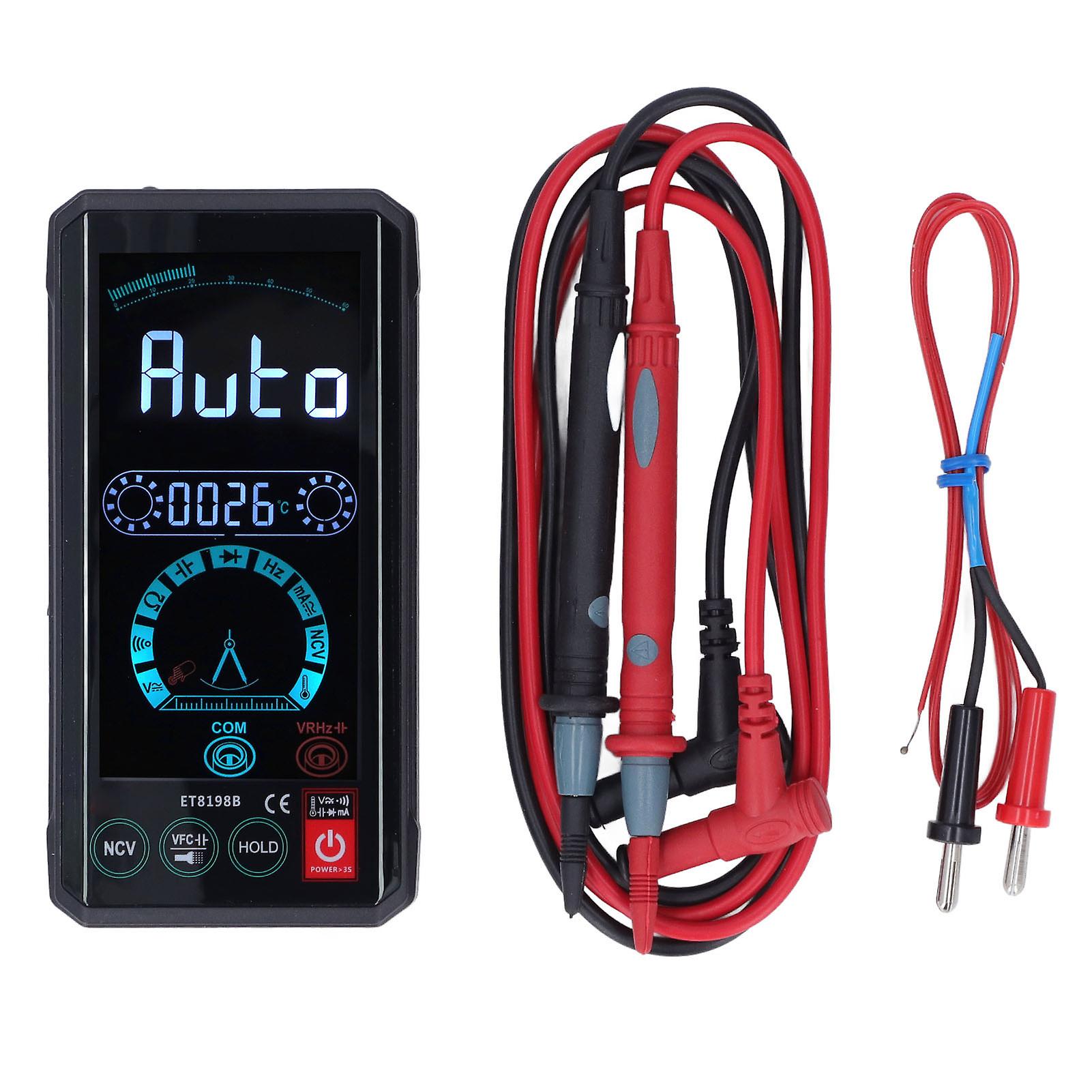 Digital Multimeter Touch Screen DC AC Voltage Meter Resistance Capacitance Tester Tool