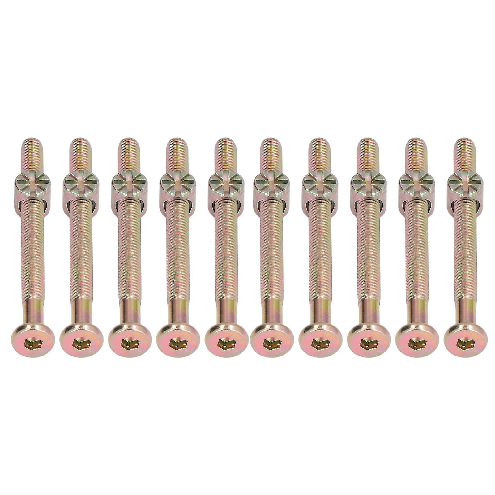 10 Sets Baby Bed Crib Screw M6 Galvanized Stainless Steel Hex Socket Head Cap Screws Hardware Kit for FurnitureM6x70mm