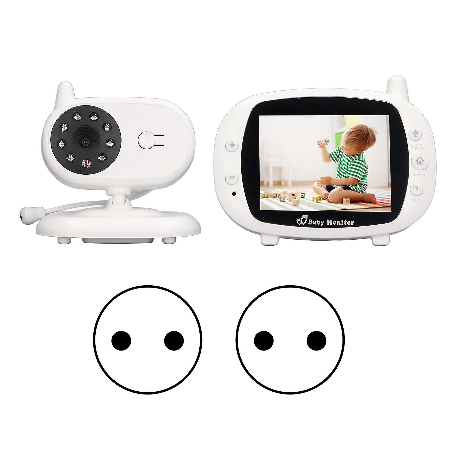 3.5" Wireless Baby Monitor with Camera, Night Vision, 2-Way Intercom & Temperature Monitor