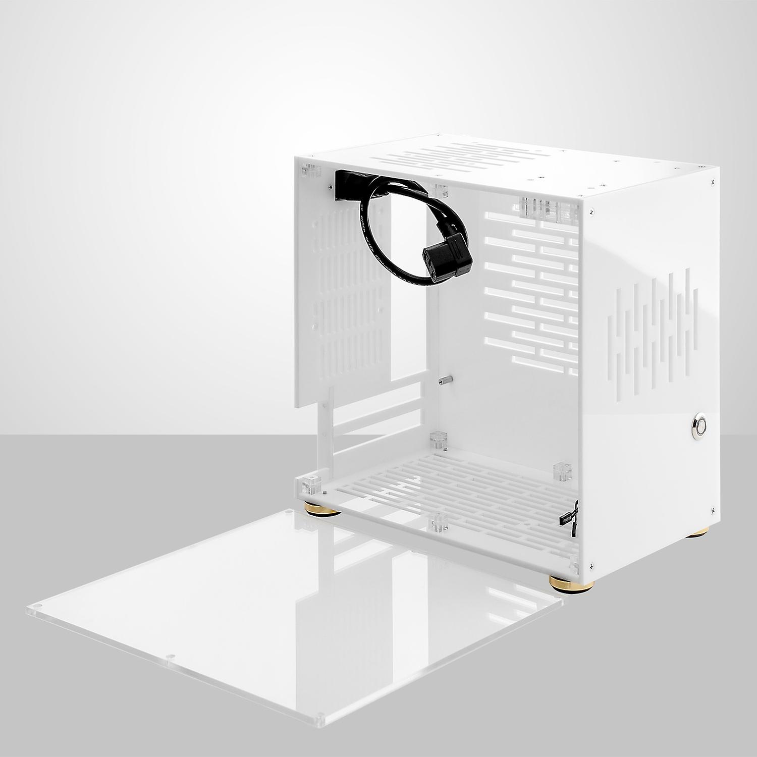 Small Computer Case Plexiglass Shell Compact PC Case Desktop PC Case ITX Motherboard 210mm Graphics