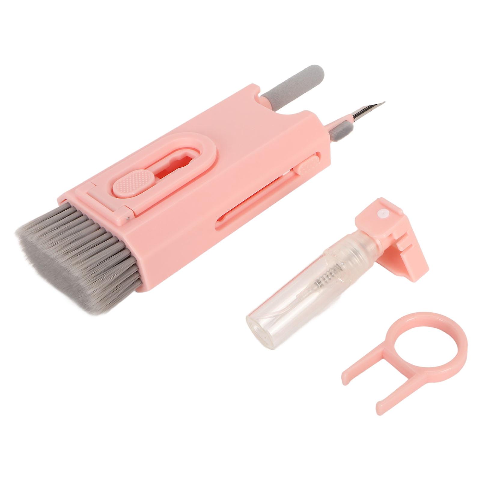 8 in 1 Electronic Cleaning Set Keyboard Cleaning Set Laptop Cleaning with Brush Electronics Cleaning Tool Pink