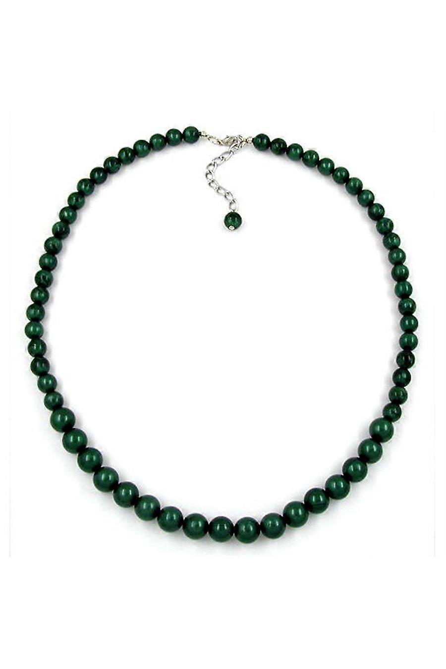 Necklace Beads 8-10mm Green - Gl01352