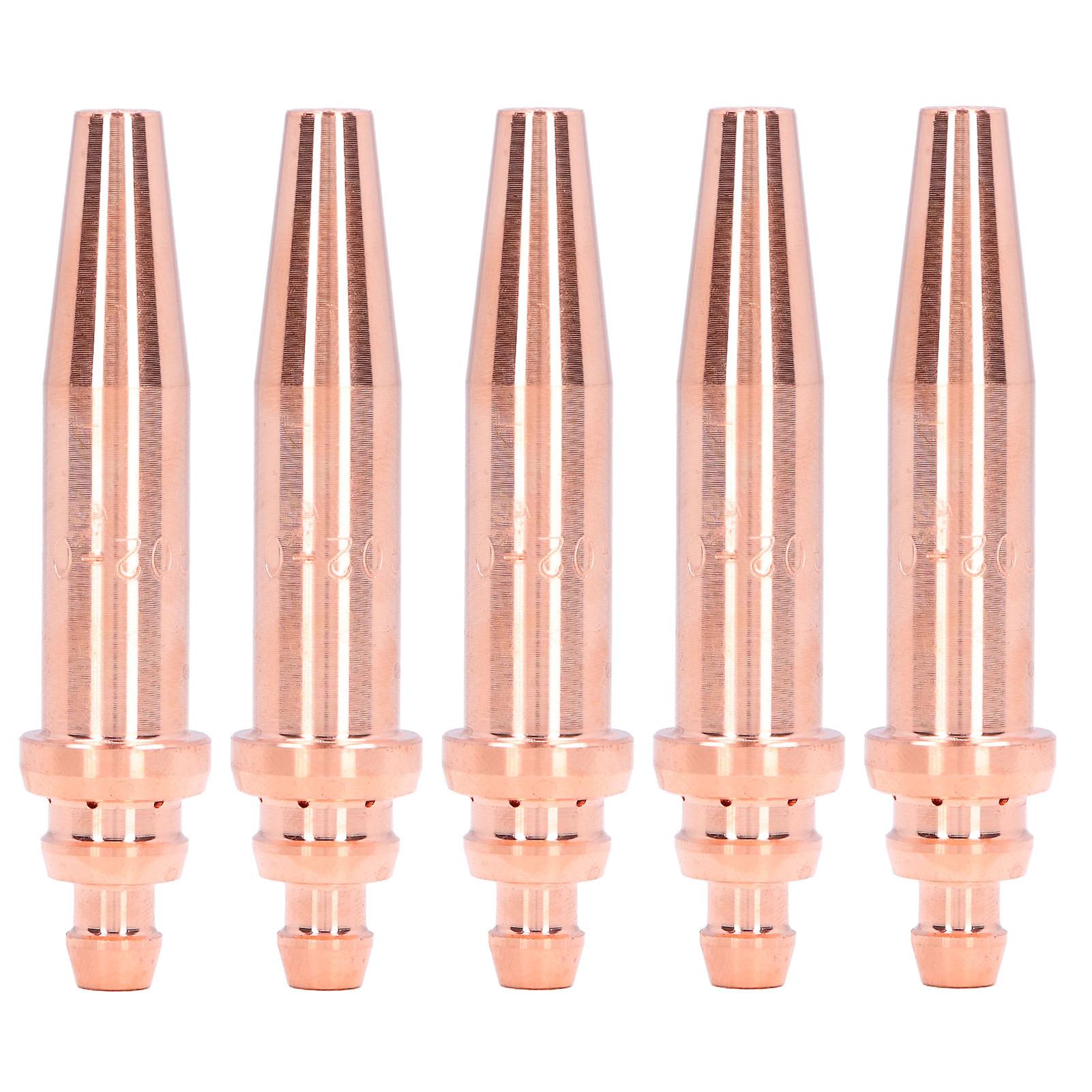 5PCS Isobaric Cutting Tips for Acetylene Torch Nozzle Replacement, Gas Welding Consumables G02‑0