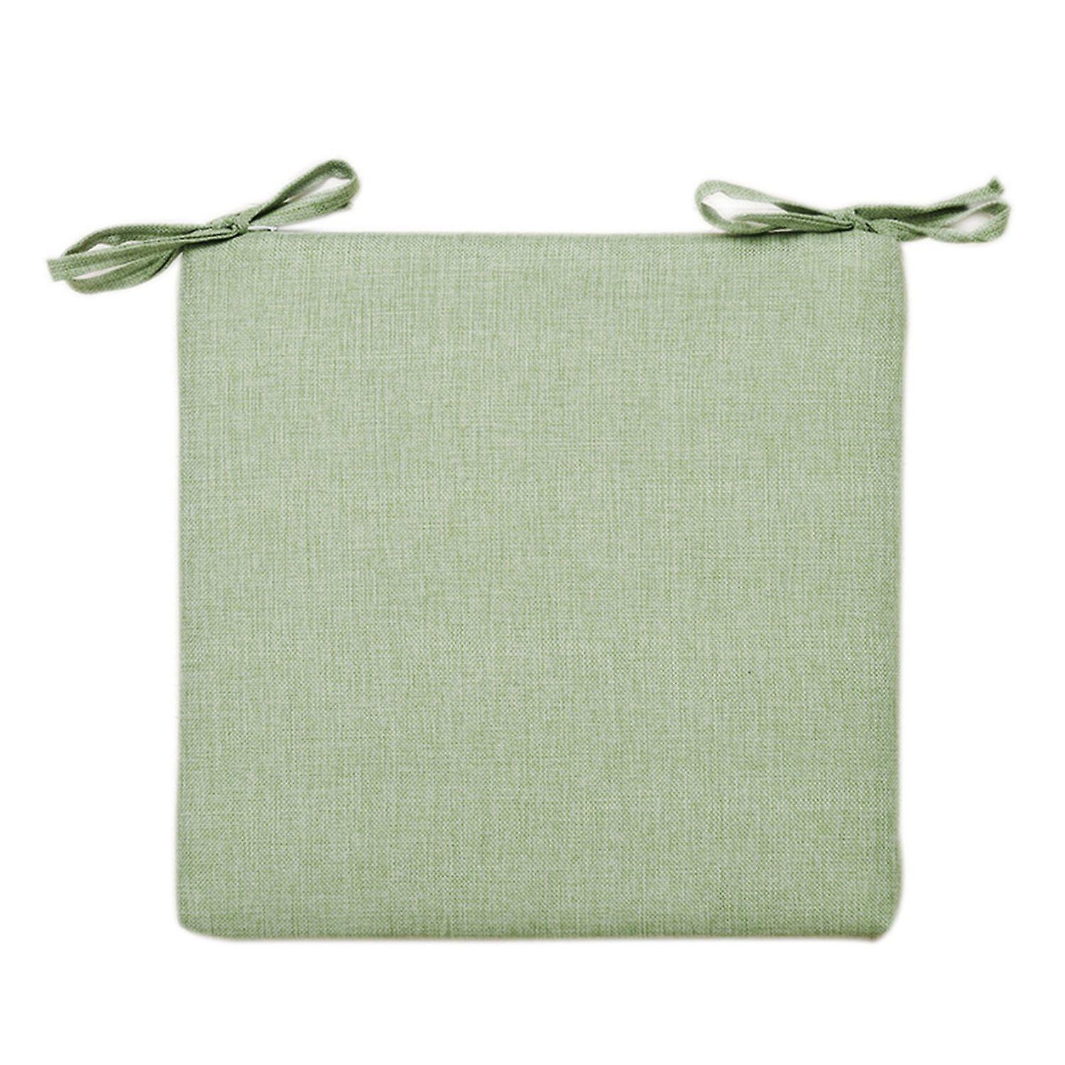 Comfortable Cotton Linen Chair Cushion Relieves Pain Pressure Strap Design Memory Foam Seat Cushion