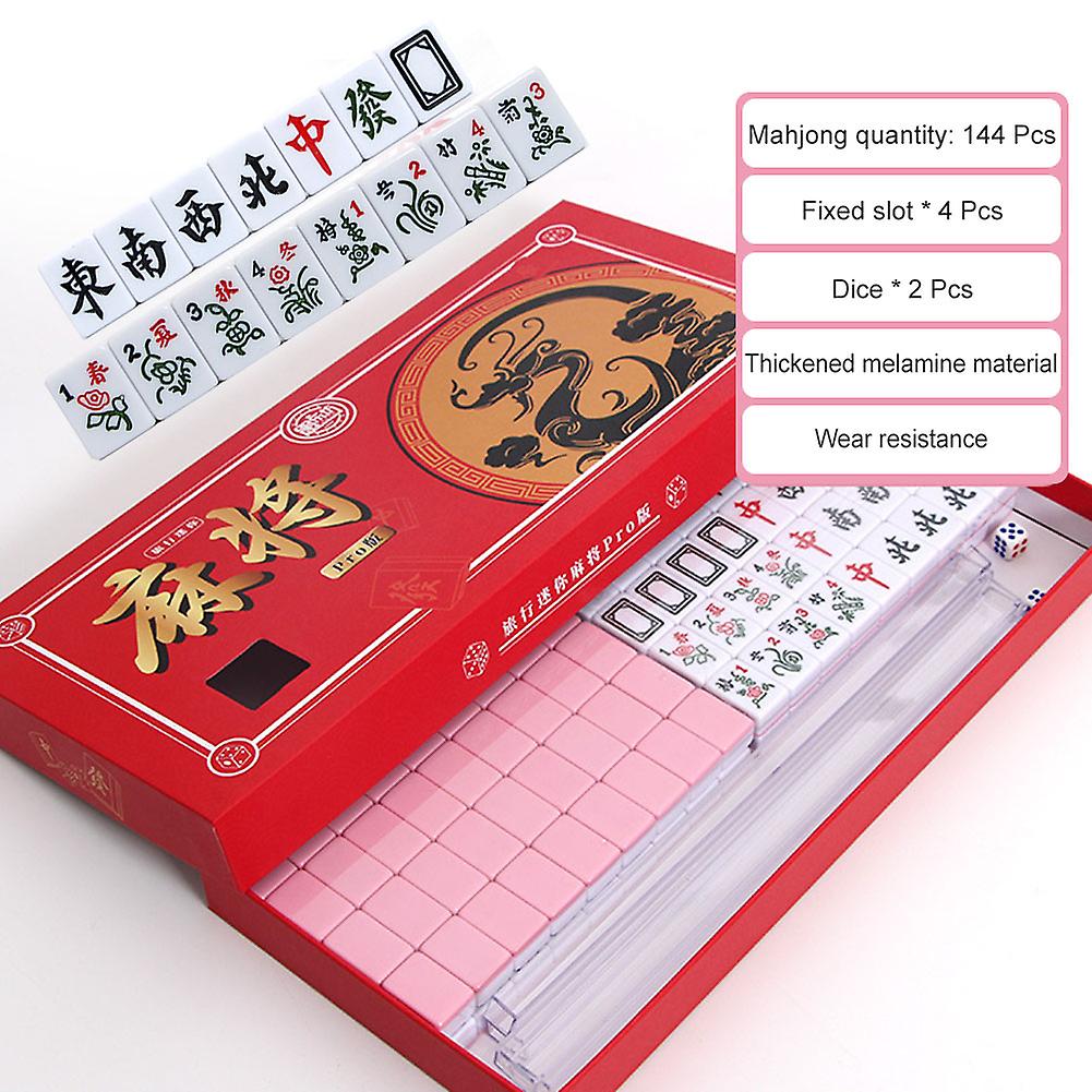 Portable Small Hand Rubbing Mahjong Logical Thinking Exercise Game Gift for Friends Family