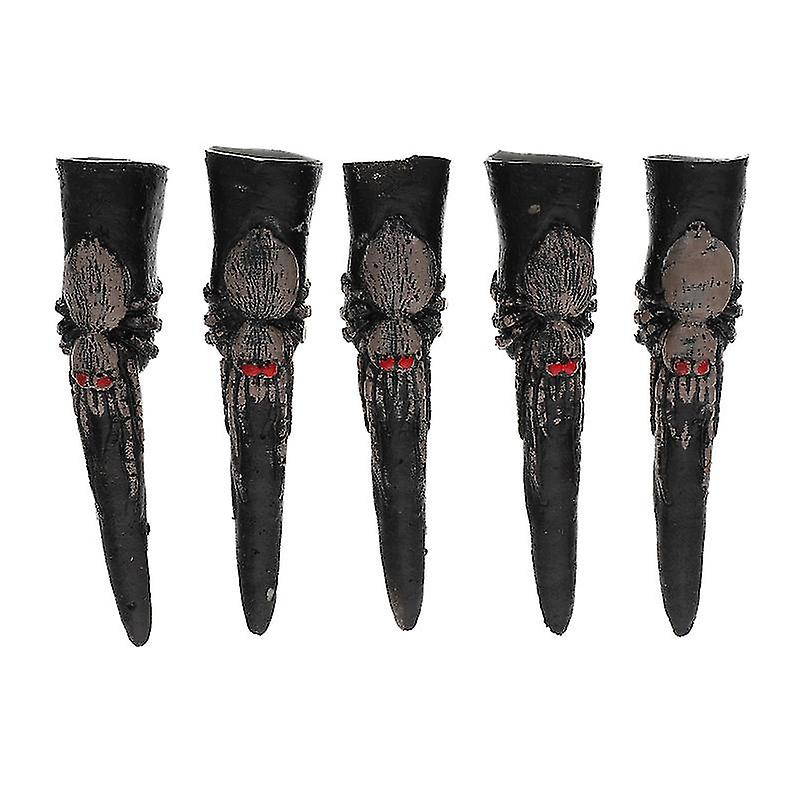 5pcs Fake Finger Nails For Halloween Decorations