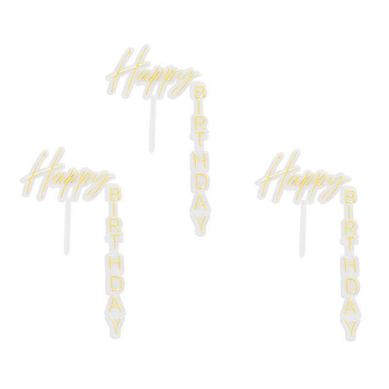 3pcs Delicate Cake Toppers