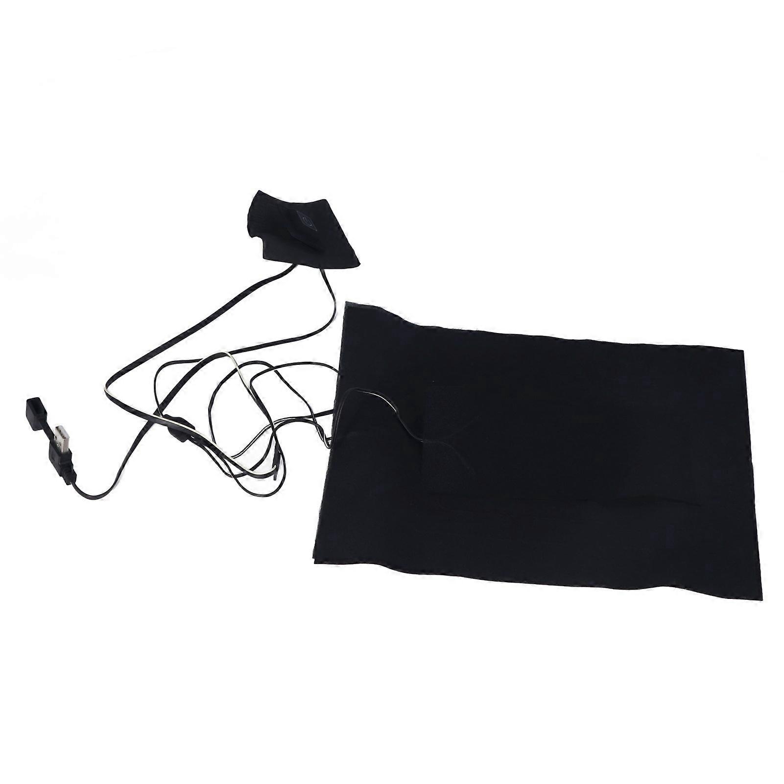 Cache-cou portable chauffant en fibre de carbone, coussin chauffant USB avec interrupteur étanche à chauffage rapide pour un confort et une chaleur en déplacement