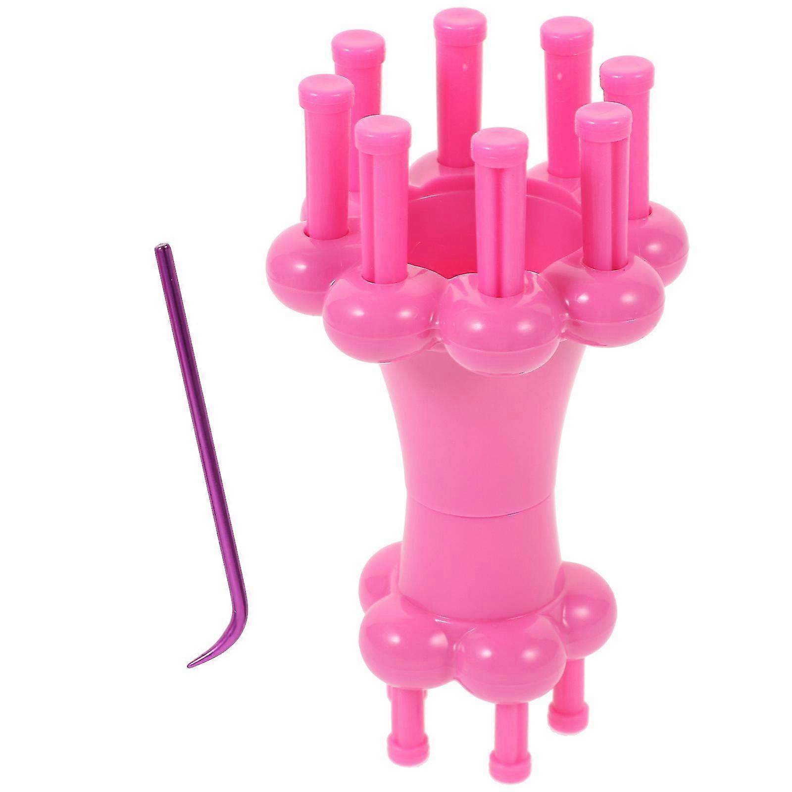 2 Pcs Round Loom Knitter Loom Set Knitting Machines Beginners Knitting Board Rotating Weaving Loom Adults