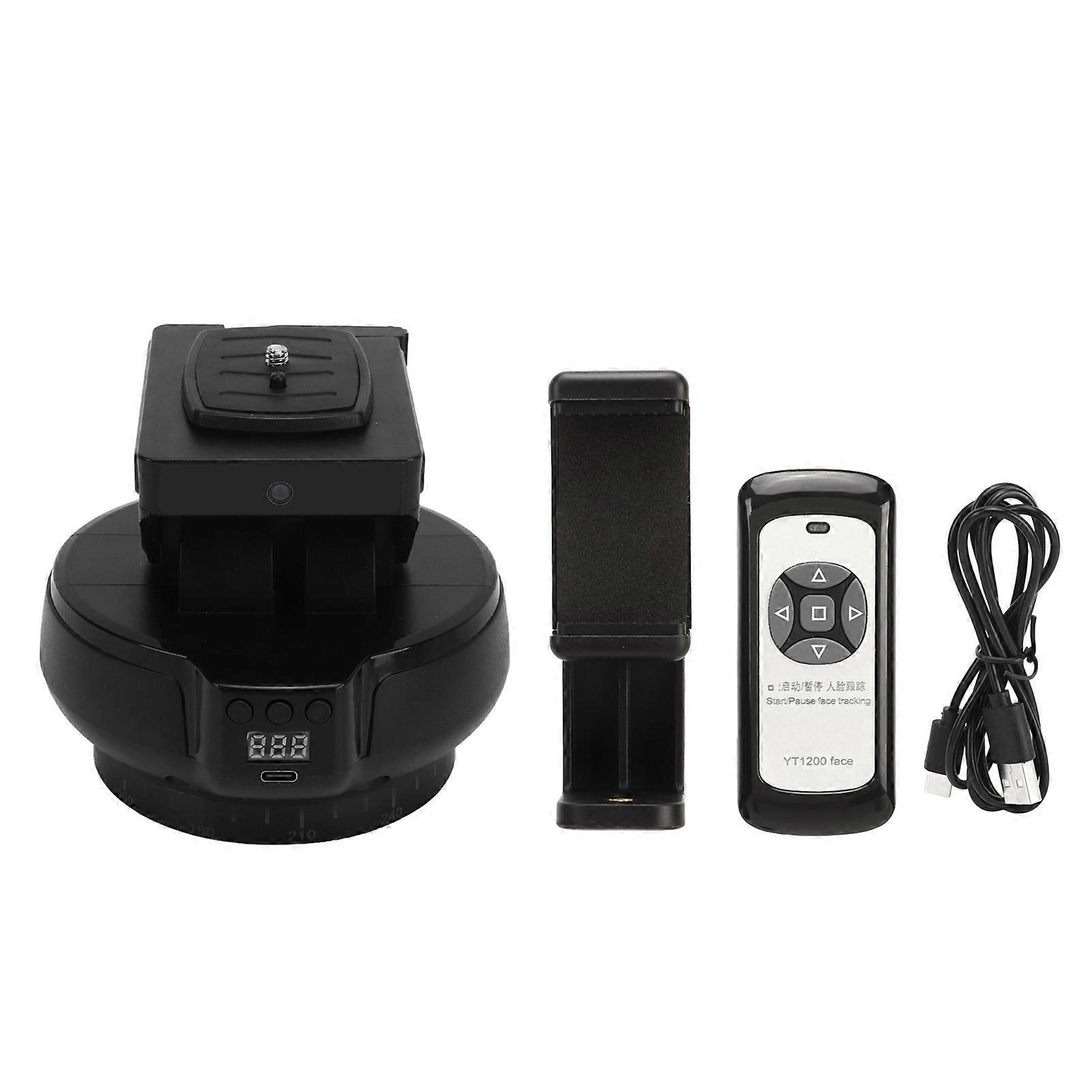 Wireless Remote Control Electric Tripod Head AI Face Tracking Rotating Panoramic Head Smartphone Camera Universal Stabilizer NO.4106