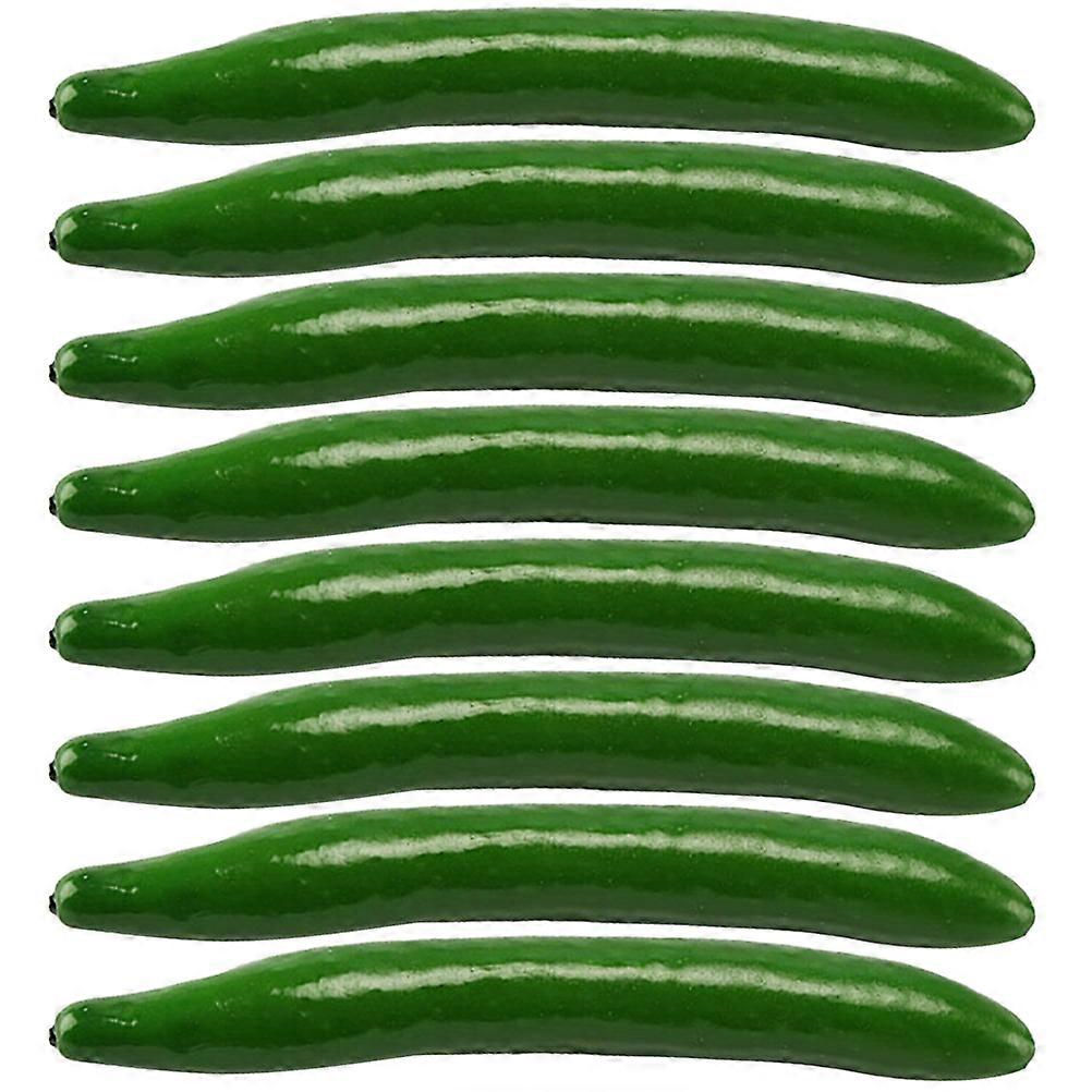 8 Pcs Greengro Fake Cucumber Prop Lifelike Vegetables Realistic Fake Cucumber Foam Cucumber Model
