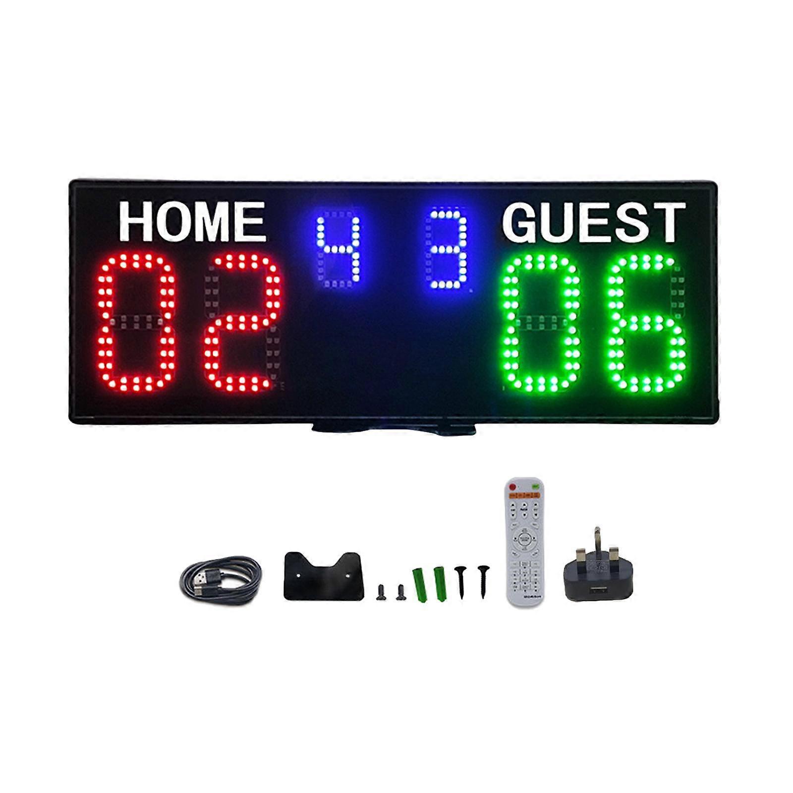 Electronic Basketball Scoreboard Portable Score Clock Digital Scoreboard