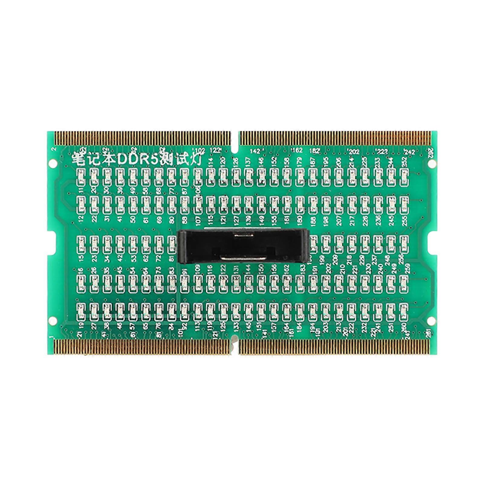 Karta testera gniazd pamięci RAM Karta testera diagnostycznego notebooka PCB do płyty głównej interfejsu DDR5 ze wskaźnikiem LED