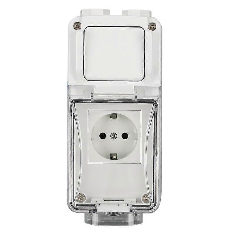 INF Mate German Standard 16A Outdoor Switch Ombination Waterproof Socket