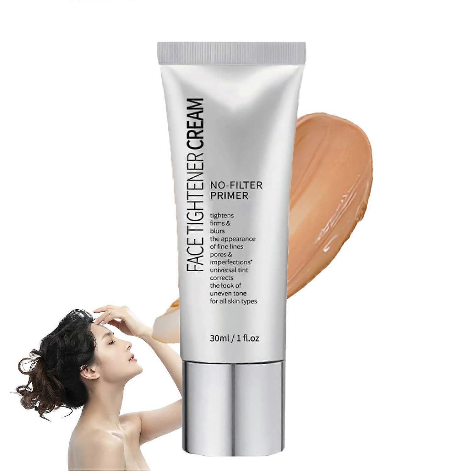 Face Tightener No-Filter Primer, Instant Tightener No-Filter Primer, Skin Tightener Primer Face Makeup, Face Blurring Primer for Face Before Makeup